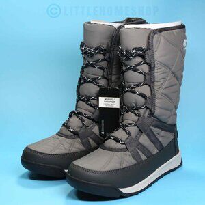 NWT!  Sorel Whitney II Tall Lace Waterproof Boot in Quarry Gray, Size 8